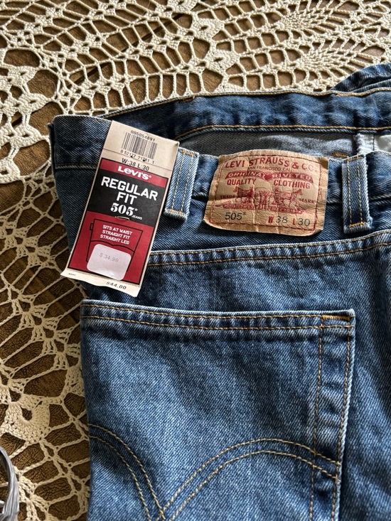 Levi's Other - Levi's 505 Men’s Blue Denim Regular Fit Jeans 38X30